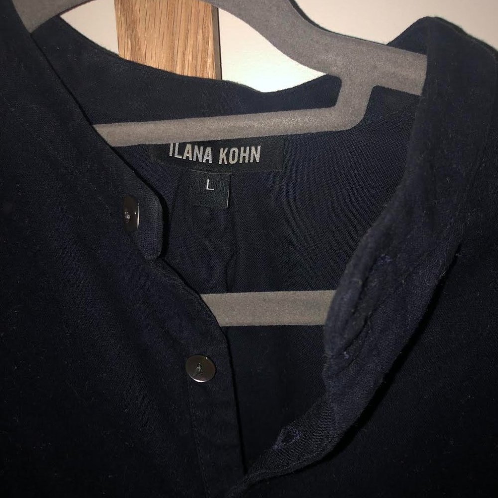 Ilana Kohn Navy Shirtdress